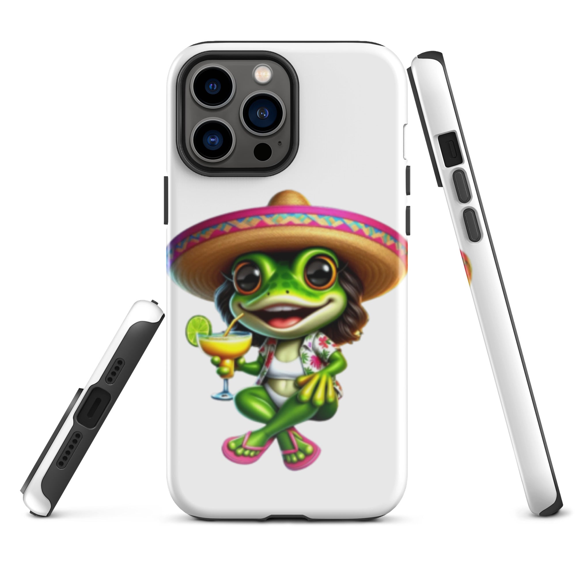 Vintage Frogs - Custodia Protettiva Per IPhone 13 Pro Max Con Motivo Rane, Compatibile Ricarica Wireless