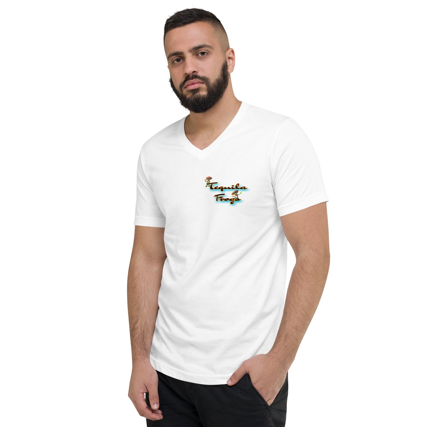 Unisex Short Sleeve V-Neck T-Shirt